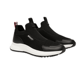 Outline Sneaker in Black Nylon